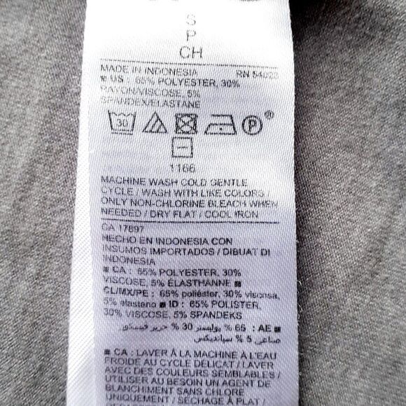 Old Navy Jersey Quarter Sleeves Swing Heather Gray Dress Size Small Fits Medium - Picture 6 of 7